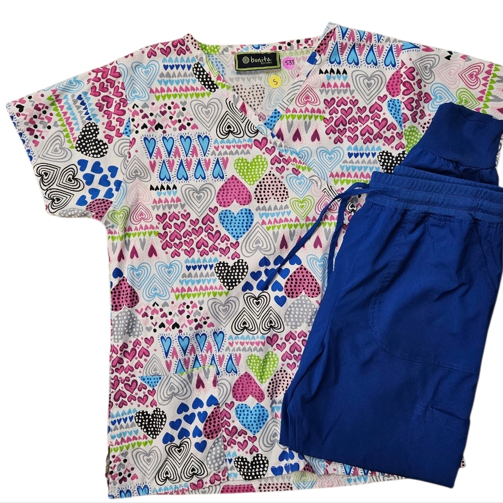 Hearts Scrub Set